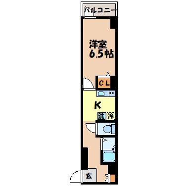 MODERN PALAZZO 眼鏡橋(1K/5階)の間取り写真