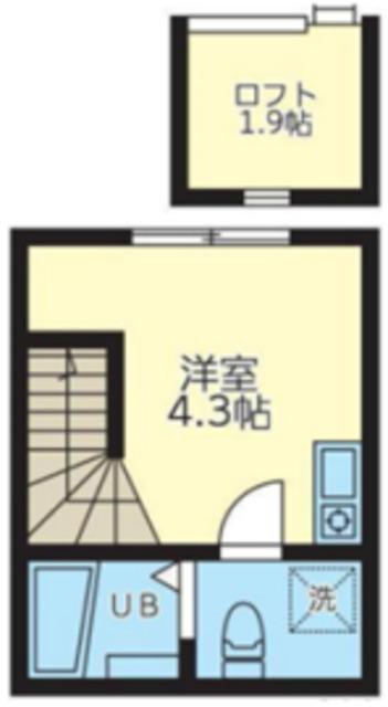 リージェンシー練馬A棟(ワンルーム/2階)の間取り写真