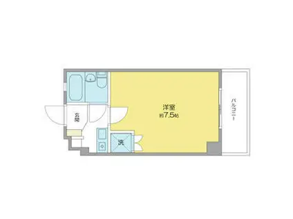 シーズンコート甚目寺(1K/3階)の間取り写真