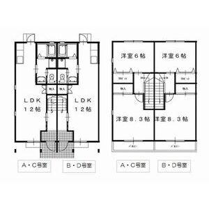 メイユール(2LDK/1階)の間取り写真