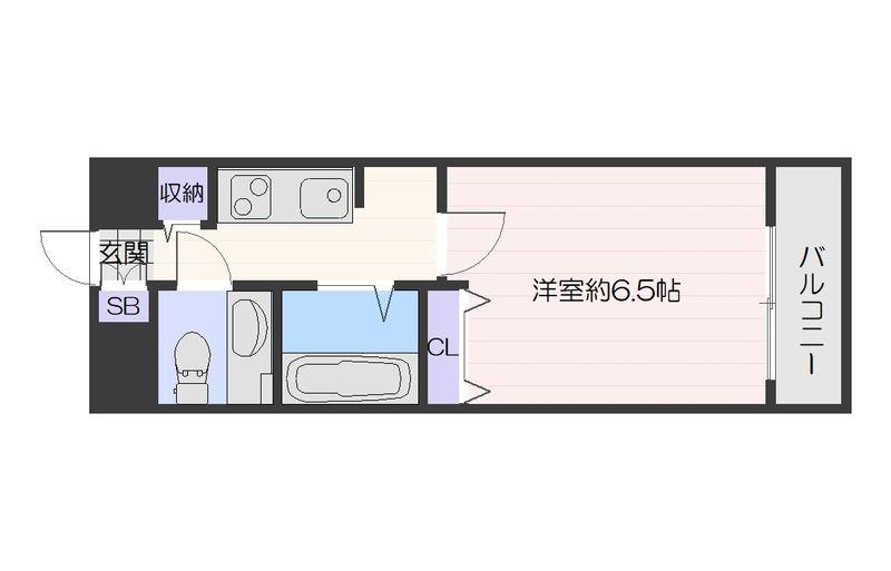 ジュネス東住吉(1K/11階)の間取り写真