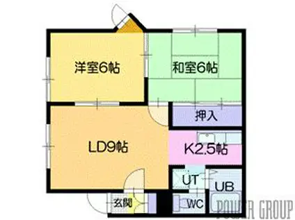 VIVRE3.2(2LDK/1階)の間取り写真