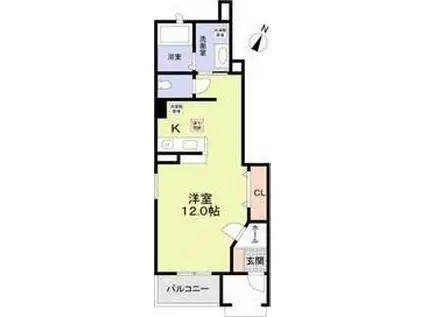 ガーデン目白(ワンルーム/1階)の間取り写真