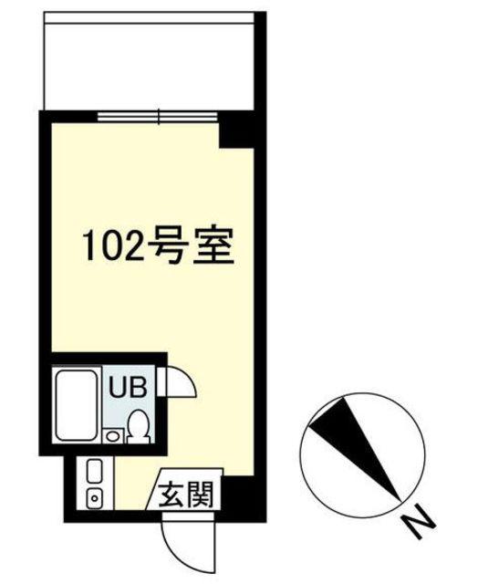 代官山テラス(ワンルーム/1階)の間取り写真
