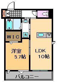 MIDGAR壱番館(1LDK/1階)の間取り写真