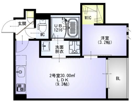 REGALEST NEXTERA(1LDK/1階)の間取り写真