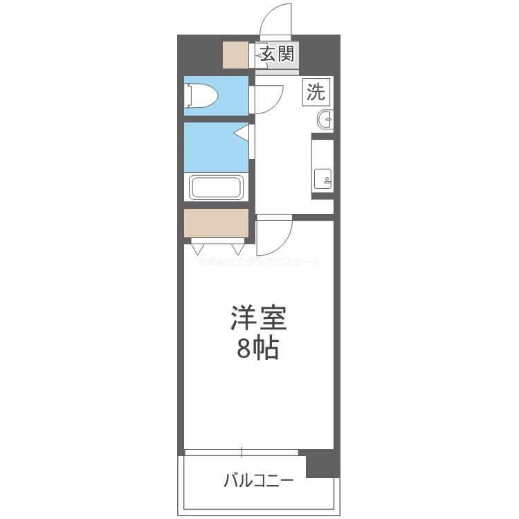 新梅田 プライム(1K/7階)の間取り写真
