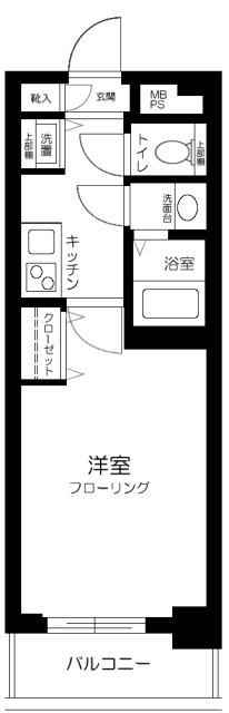 メゾン・ド・ヴィレ高円寺(1K/2階)の間取り写真