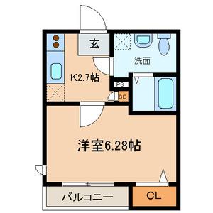 BES JAMMING(1K/2階)の間取り写真