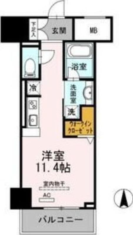 御幸レジデンス丸の内(ワンルーム/5階)の間取り写真