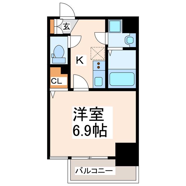 CROIRE(1K/7階)の間取り写真