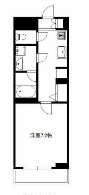 クレストコート綾瀬(1K/4階)の間取り写真
