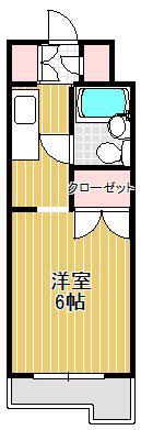 TOP与野第3(ワンルーム/3階)の間取り写真