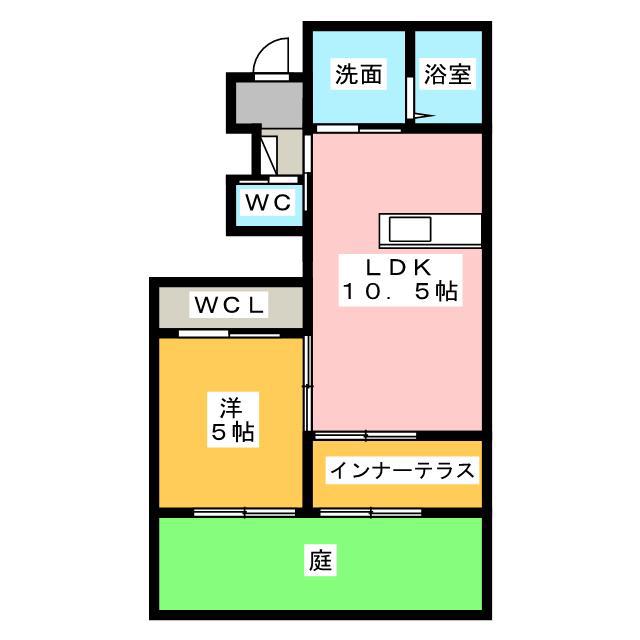 FELICE(1LDK/1階)の間取り写真