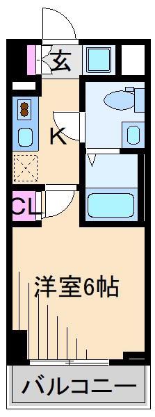S-RESIDENCE妙蓮寺(1K/4階)の間取り写真