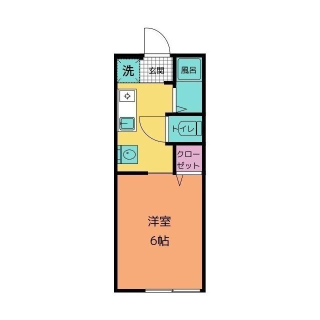 シュルプ(1K/2階)の間取り写真