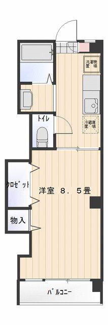 マンション吹上(1K/1階)の間取り写真