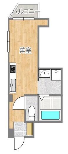 I-クラフト(ワンルーム/9階)の間取り写真