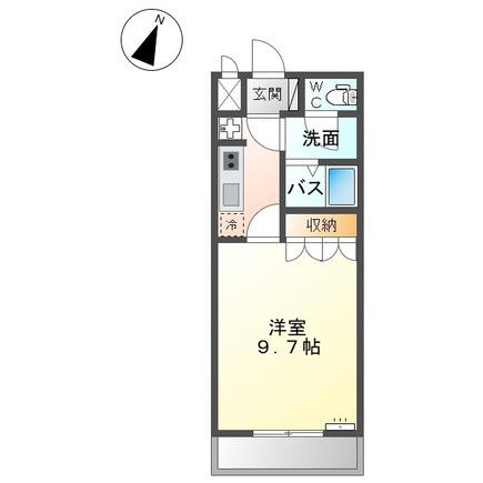 フォレスト(1K/2階)の間取り写真