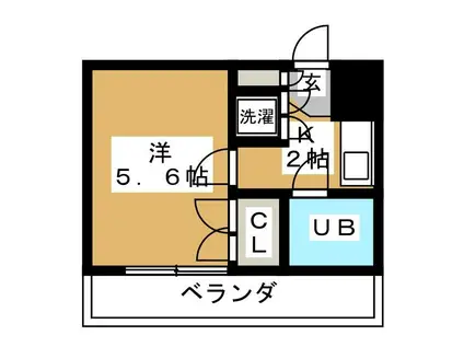 アルタヴィラドゥエ(1K/2階)の間取り写真