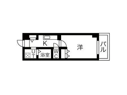 アレフガルド(1K/3階)の間取り写真