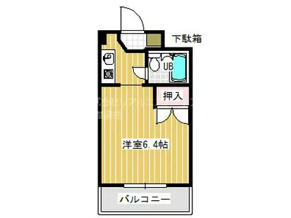 プランドール瀬田(1K/3階)の間取り写真