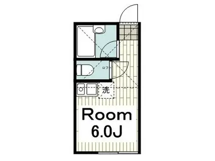 ユナイト金沢文庫マリーアンジェラ(ワンルーム/2階)の間取り写真