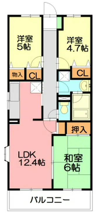 湘南山の手マンション 1階階 間取り