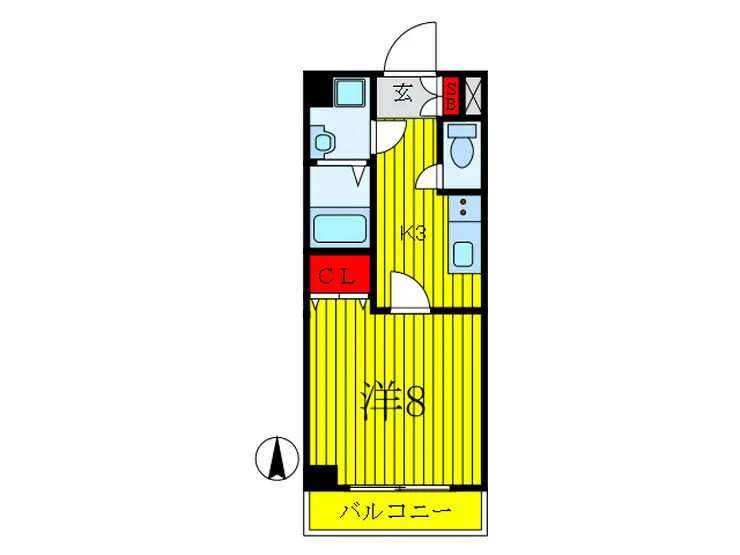 エンスウィート 4階階 間取り