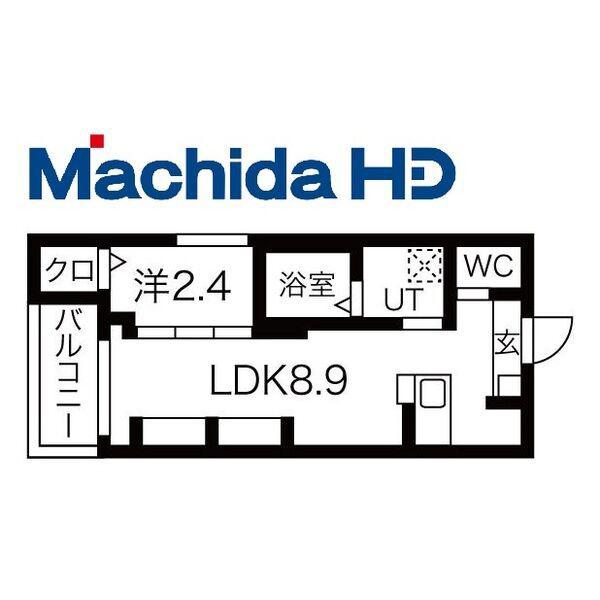 今町エヌエム・キャトフ・ヴァン・セット(1LDK/1階)の間取り写真