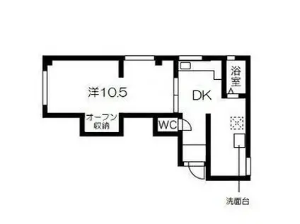 エルパラッツォ新開地(1DK/2階)の間取り写真