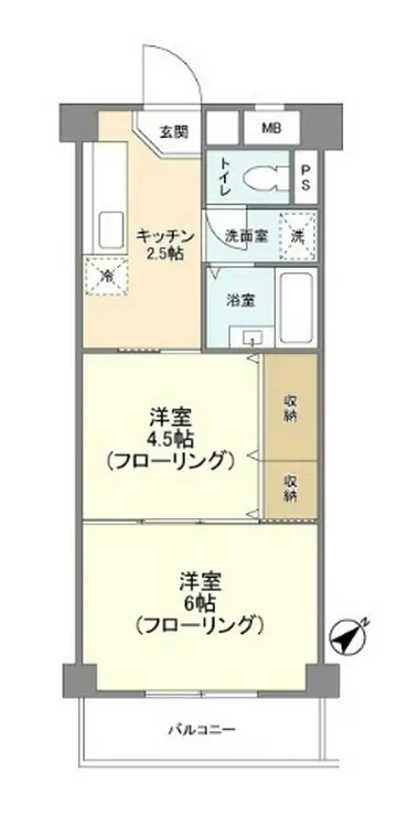 サンヒルズ赤塚 3階階 間取り