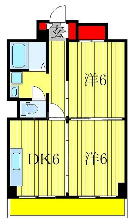 山口マンション 6階階 間取り