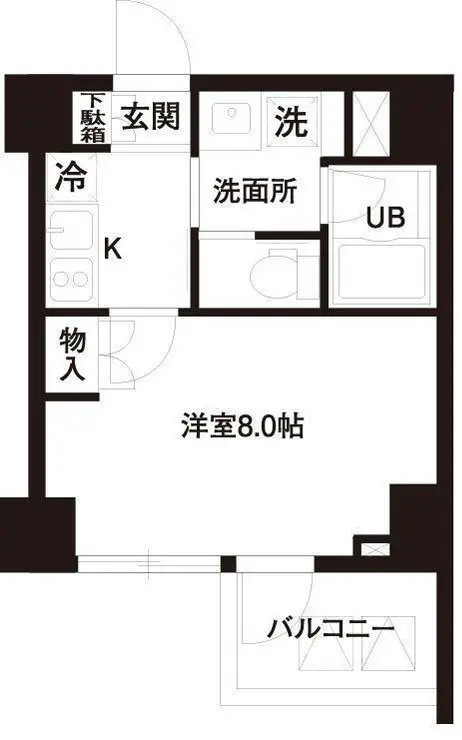 レジディア白金高輪 3階階 間取り