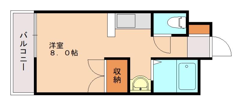 プレアール井堀(ワンルーム/4階)の間取り写真