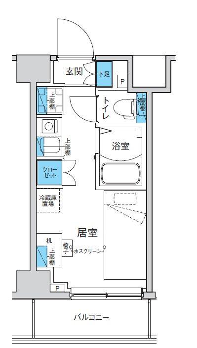 キャンパスヴィレッジ小竹向原(ワンルーム/6階)の間取り写真