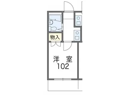 グランレゼル大宮七里(1K/1階)の間取り写真