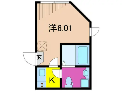 メゾンド・アヴェニール亀有(1K/3階)の間取り写真