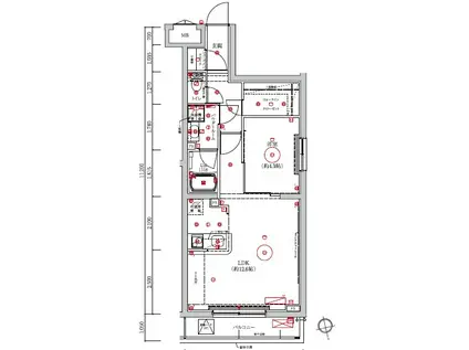 LUMEED梅島(1LDK/2階)の間取り写真