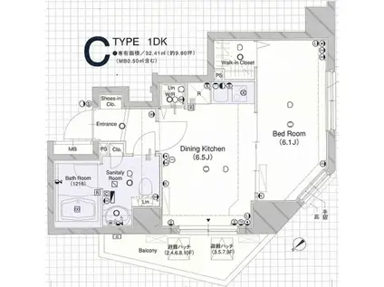 ラグジュアリーアパートメント文京千石♯01(1DK/2階)の間取り写真