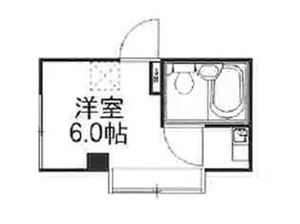 シュ・レイユ池袋(ワンルーム/2階)の間取り写真