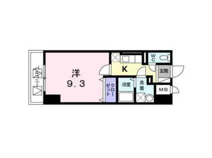 コスモ・ディエース(1K/10階)の間取り写真