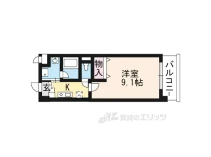 イストアール(1K/2階)の間取り写真