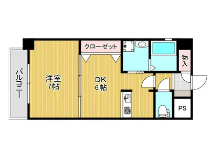 FHE北九州BLDG(1DK/4階)の間取り写真