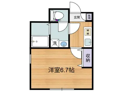 メゾンデール(1K/3階)の間取り写真