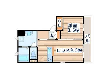 アーバンライフ(1LDK/2階)の間取り写真
