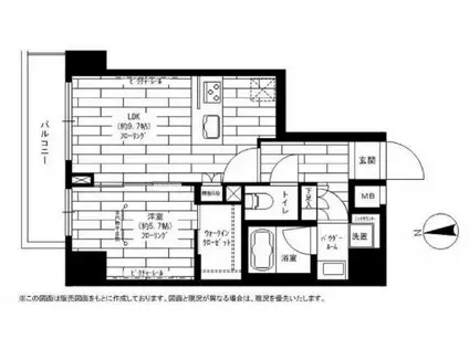 ステージファースト秋葉原(1LDK/2階)の間取り写真