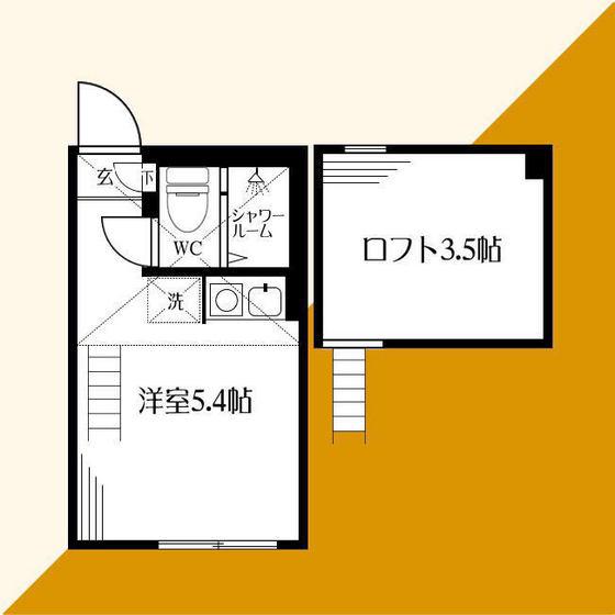 ユナイト反町バレンシアロッソ(ワンルーム/1階)の間取り写真