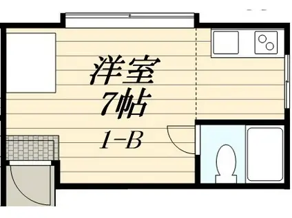 アーバンハイツ(ワンルーム/1階)の間取り写真