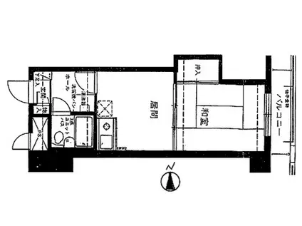 ライオンズマンション南3条(1DK/2階)の間取り写真